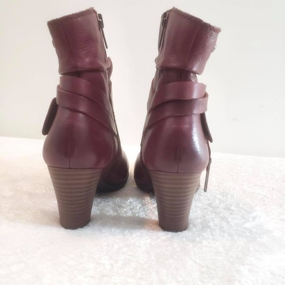 Pikolinos Woman's Sz 6.5  Ankle Boot Brown Leather - Picture 5 of 12